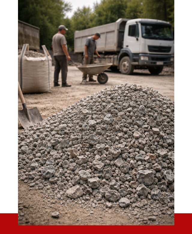 Гранитный щебень фракция 20-40 в Чехове от 3253 руб. ПРОНЕРУДЧхв