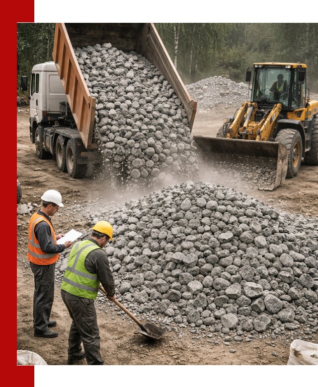 Гранитный щебень фракция 70-150 доставка в Чехове