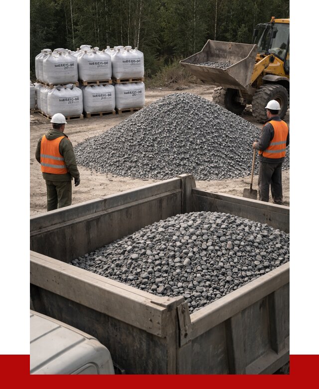 Щебень габбро диабаз 20-40 в Чехове от 3457 руб. | ПРОНЕРУДЧхв