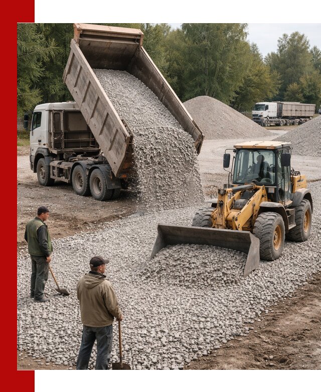 Купить гравийный щебень фракция 20-40 в Чехове с доставкой