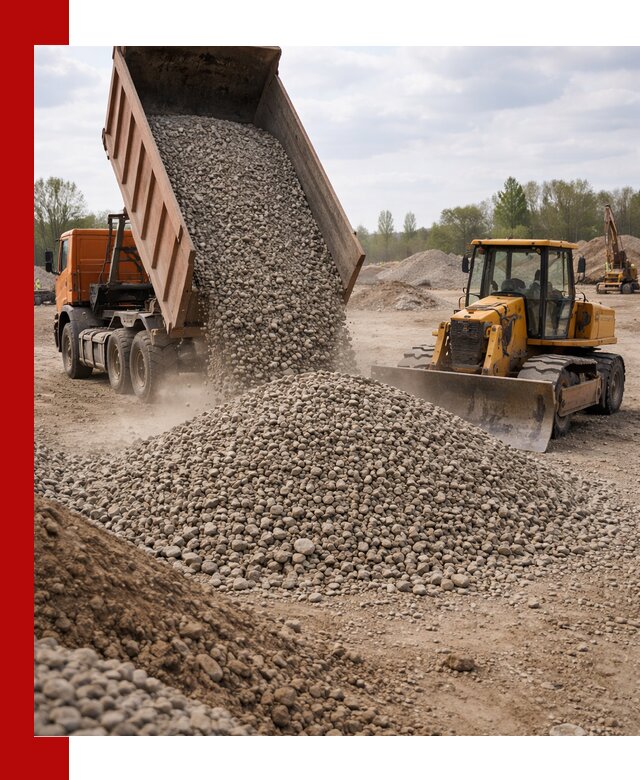 Доставка гравийного щебня фракции 40-70 в Чехове