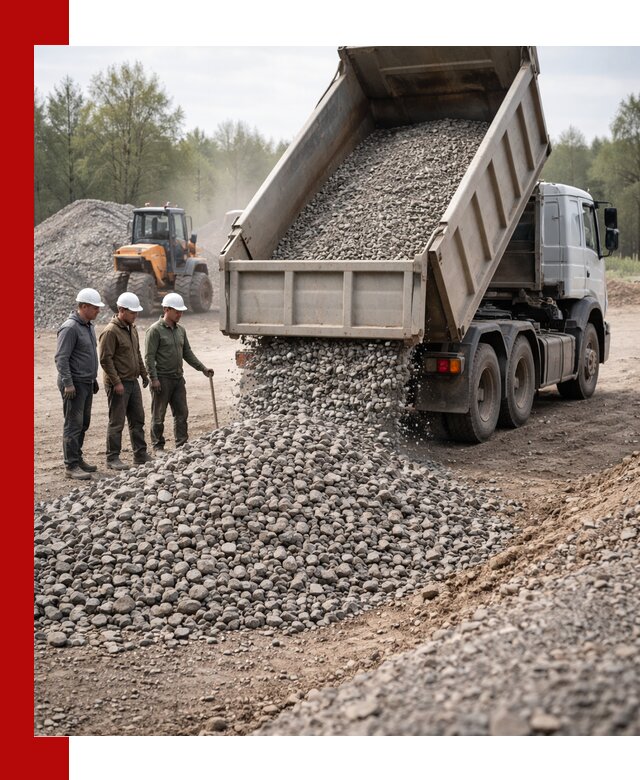Доставка гравийного щебня фракции 70-120 в Чехове