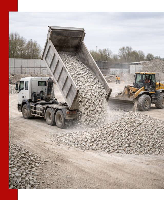 Доставка и продажа известнякового щебня в Чехове