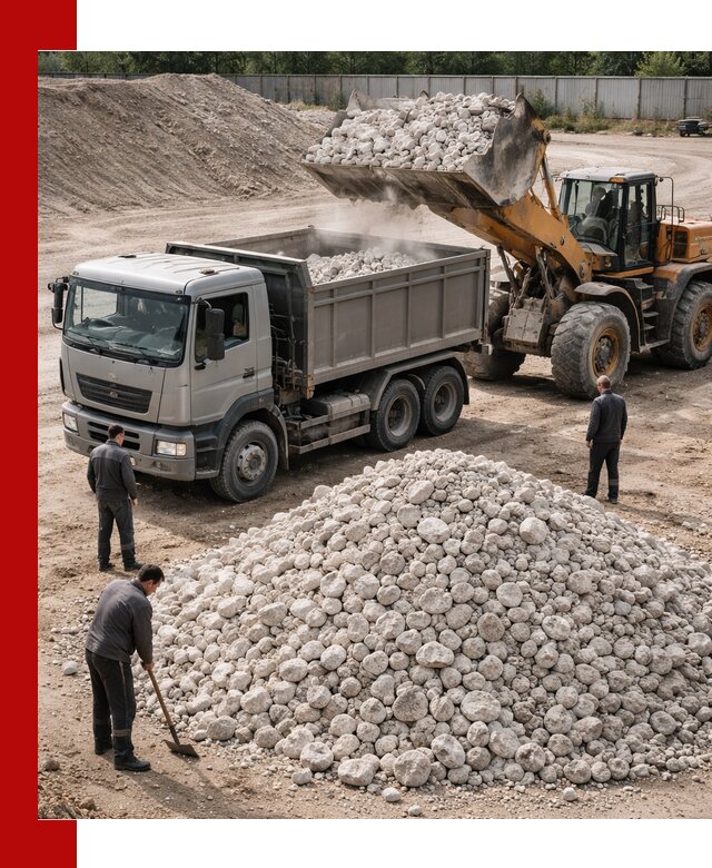 Известняковый щебень фракция 70–150 с доставкой в Чехове