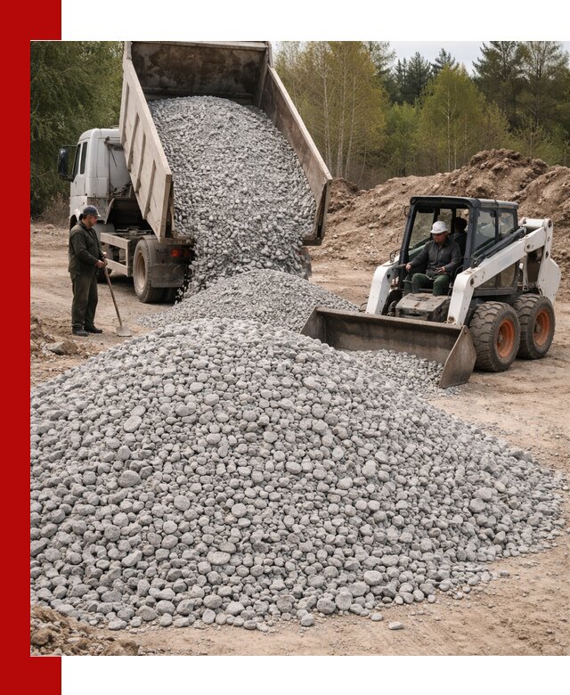 Доставка доломитового щебня в Чехове напрямую от карьера
