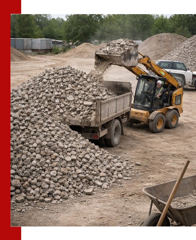 Доставка вторичного щебня в Чехове для строительных работ