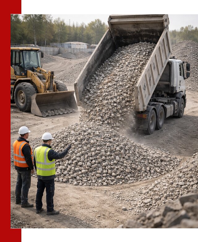 Вторичный щебень фракция 40–70 доставка в Чехове
