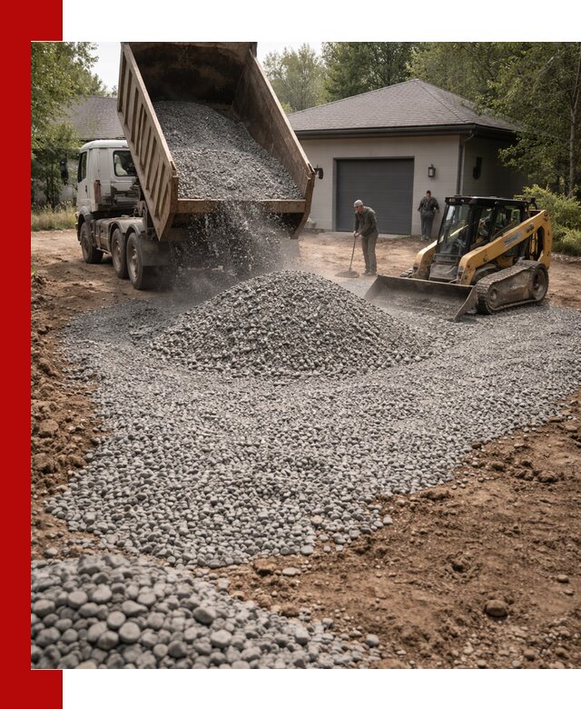 Щебень для парковки в Чехове: доставка и укладка качественного материала