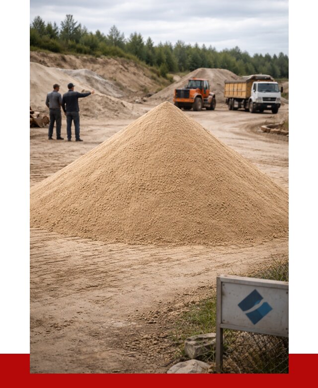 Карьерный песок навалом в Чехове от 1830 р. | ПРОНЕРУДЧхв