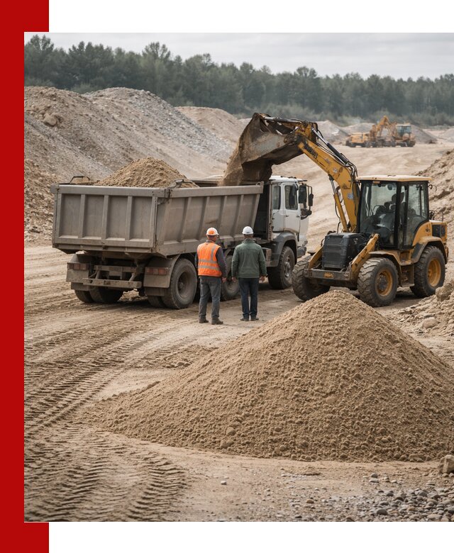 Карьерный среднезернистый песок с доставкой в Чехове