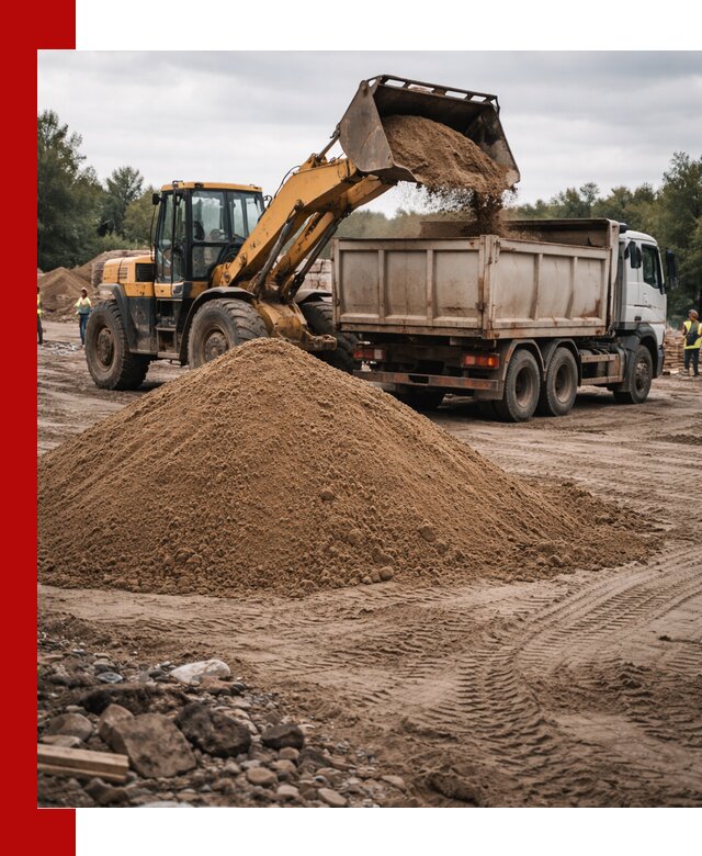 Доставка речного песка навалом в Чехове быстро и выгодно