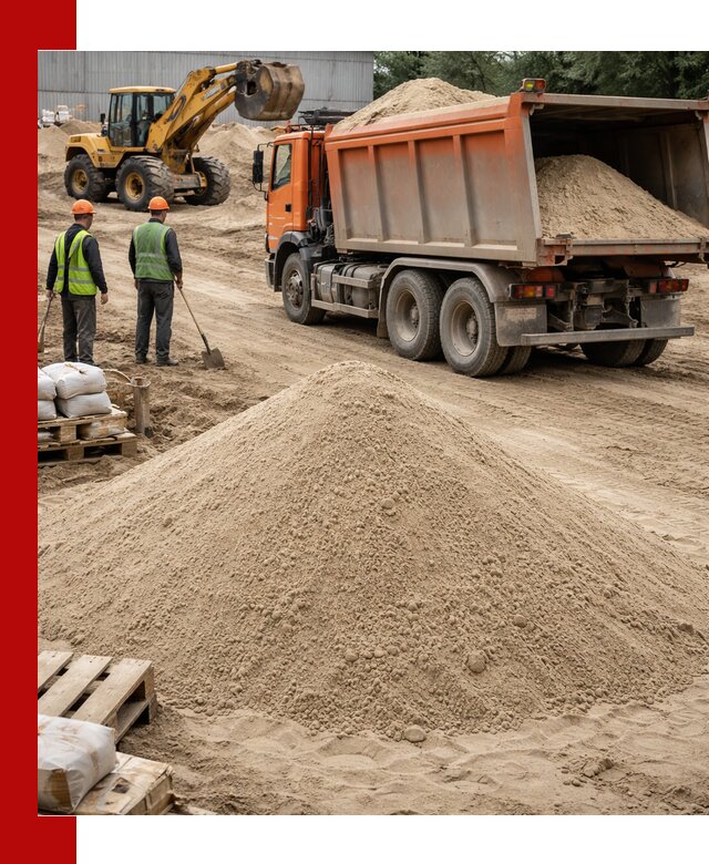 Доставка и продажа мытого речного песка в Чехове