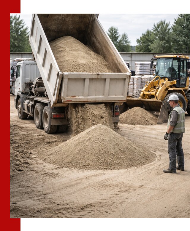 Поставка и доставка песка для бетона в Чехове