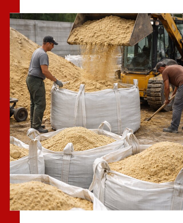 Поставка качественного песка для кладки в Чехове