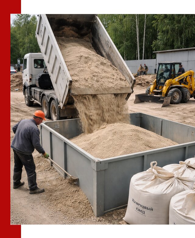 Кварцевый песок для фильтра в Чехове — доставка и качество