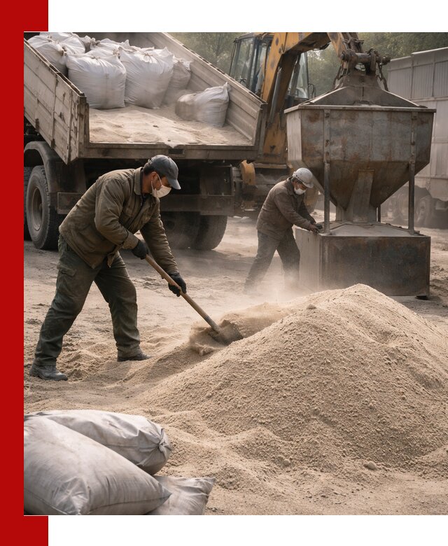 Кварцевый песок для пескоструя в Чехове — доставка и качество