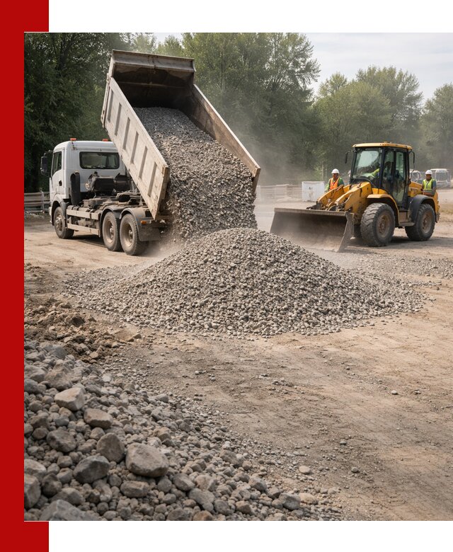 Гравий фракция 5–20 доставка в Чехове оптом и в розницу