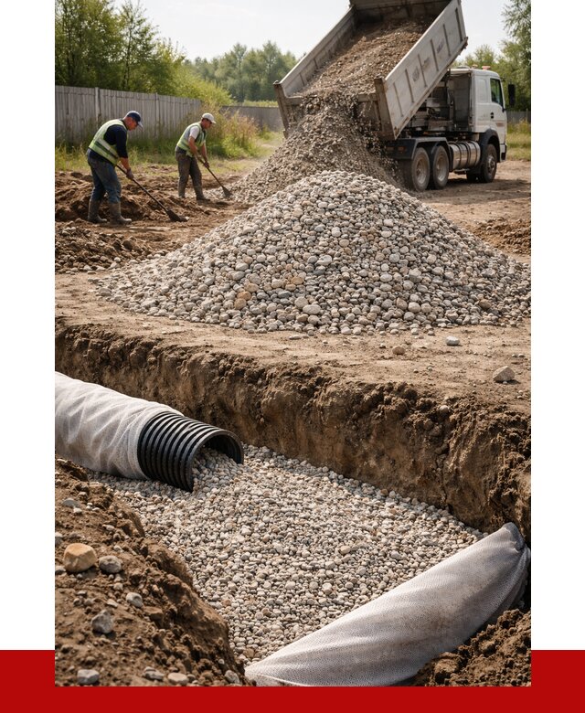 Гравий для дренажа в Чехове от 2237 р., доставка ПРОНЕРУДЧхв