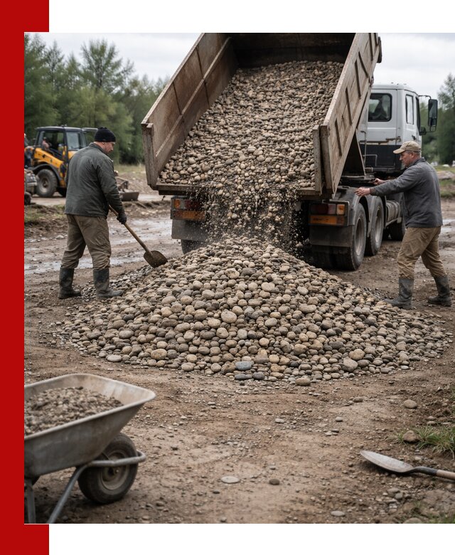 Доставка гальки речной оптом и в розницу в Чехове