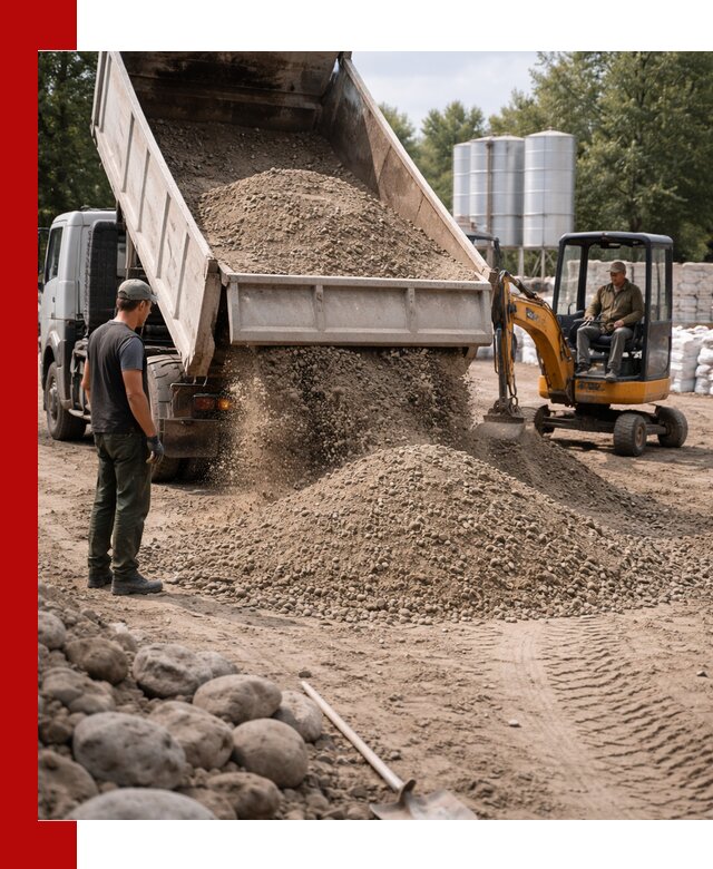 Доставка ПГС С3 в Чехове самосвалами и миксерами
