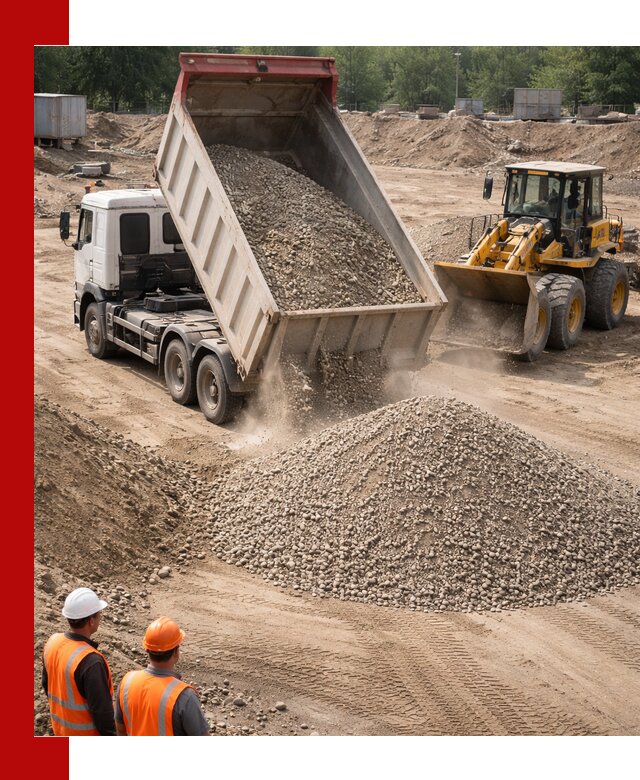 Щебень с песком (ЩГПС С2) с доставкой в Чехове