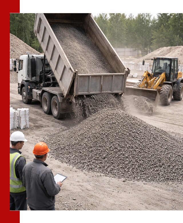 Доставка и продажа гранитного отсева 0-10 в Чехове