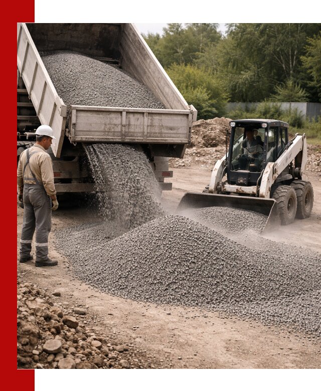 Доставка гравийного отсева 0-5 в Чехове оптом и в розницу