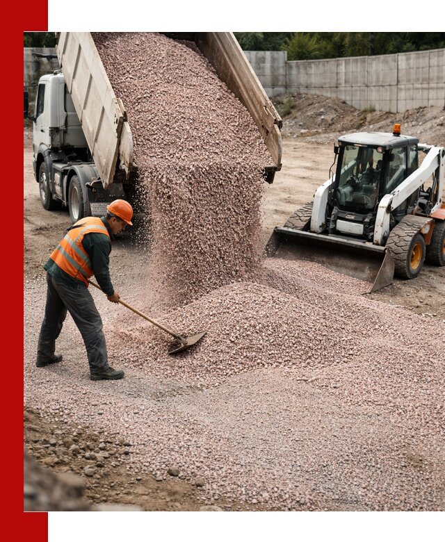 Крошка розовый гранит с доставкой в Чехове от производителя