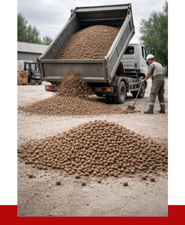 Керамзит с доставкой в Чехове от 4270 р. за м3 | ПРОНЕРУДЧхв