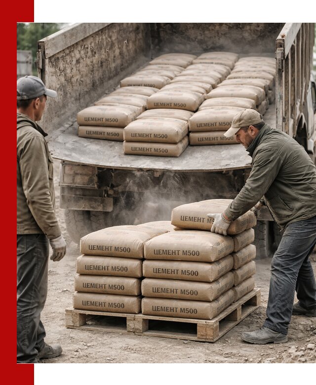 Цемент М500 с доставкой самосвалом в Чехове