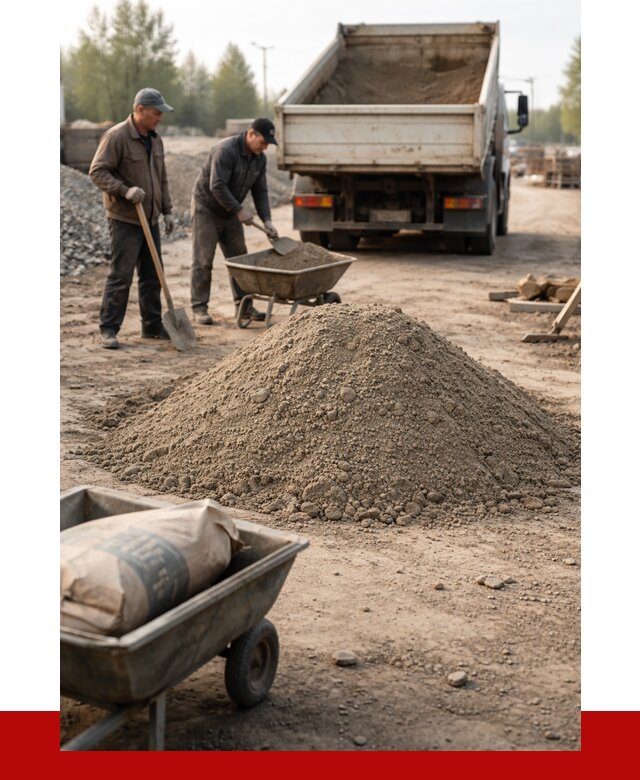 Цементно-песчаная смесь М150 в Чехове от 4778 р. | ПРОНЕРУДЧхв