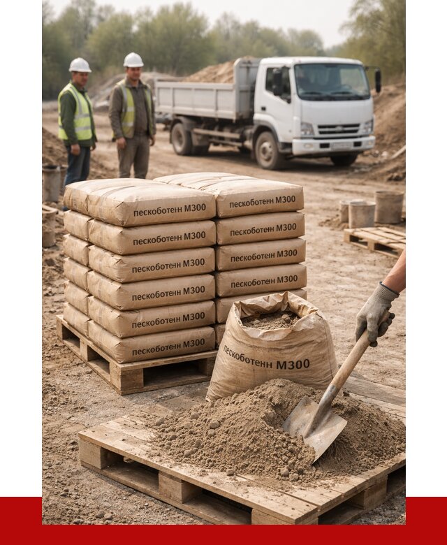 Пескобетон М300 в Чехове с доставкой от 4728 р. за куб | ПРОНЕРУДЧхв