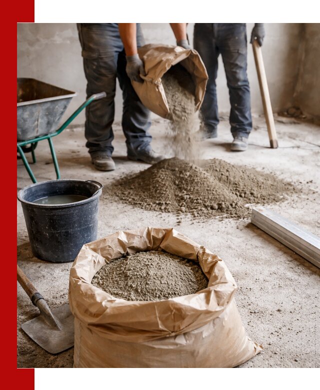 Доставка сухой смеси для стяжки в Чехове