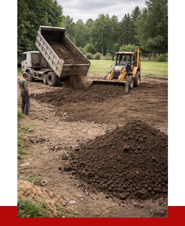 Грунт для выравнивания участка в Чехове от 1220 р. | ПРОНЕРУДЧхв