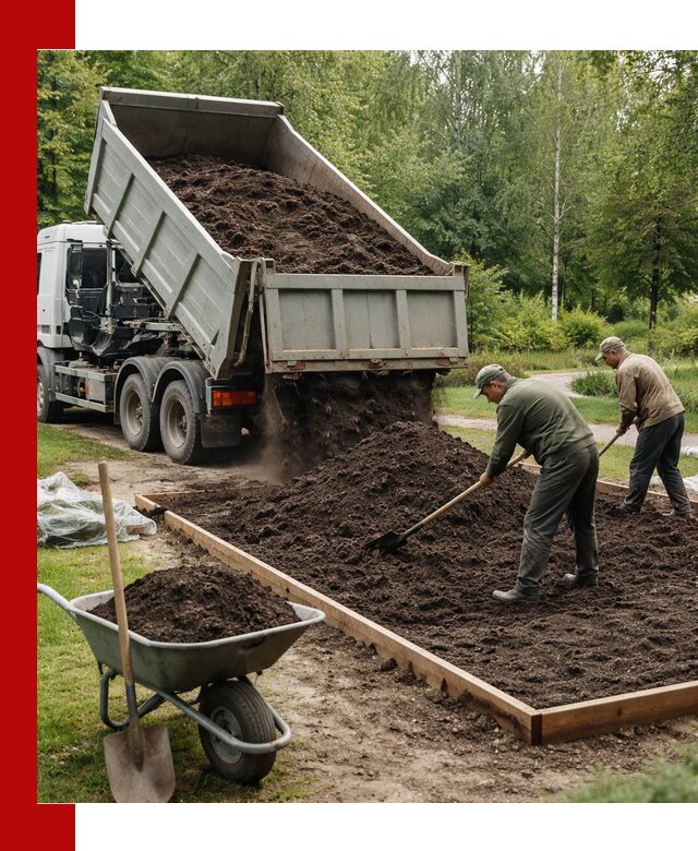 Доставка грунта для озеленения и благоустройства в Чехове