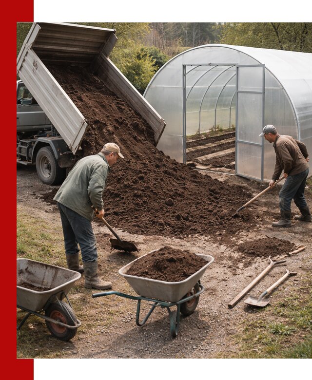 Грунт для теплицы с доставкой в Чехове — плодородный субстрат под растения