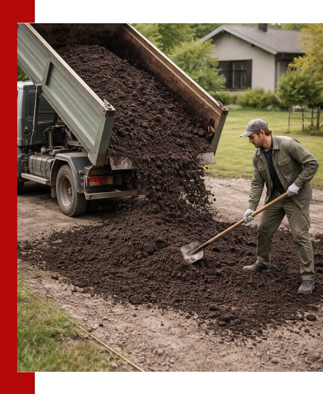 Чернозем для газона с доставкой в Чехове быстро и качественно