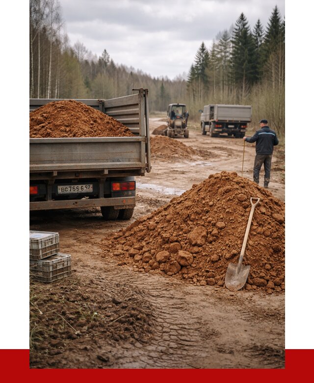 Глина и суглинки в Чехове от 4575 р. за куб | ПРОНЕРУДЧхв