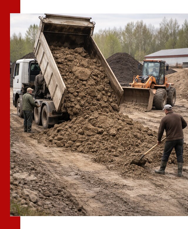 Доставка глин и суглинков в Чехове оптом и вкрай