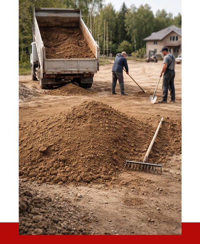 Суглинок для планировки в Чехове с доставкой от 4270 р. | ПРОНЕРУДЧхв