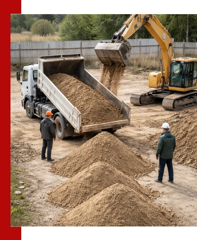 Доставка супеси вагонными и автопартиями в Чехове