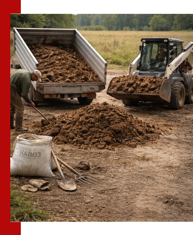 Доставка конского навоза в Чехове с разгрузкой и доставкой на объект