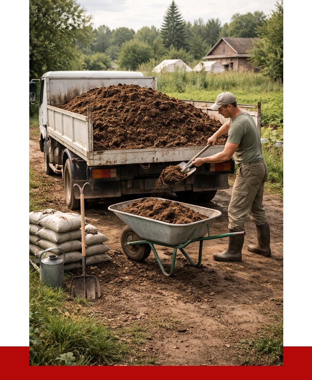 Купить коровий навоз с доставкой в Чехове от 1830 р. | ПРОНЕРУДЧхв