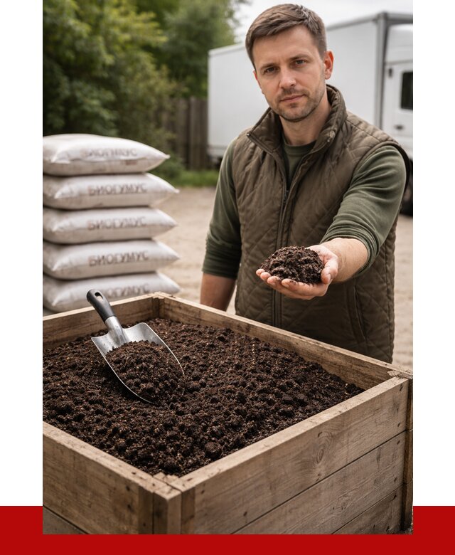 Купить биогумус в Чехове с доставкой от 8642 р. за куб | ПРОНЕРУДЧхв