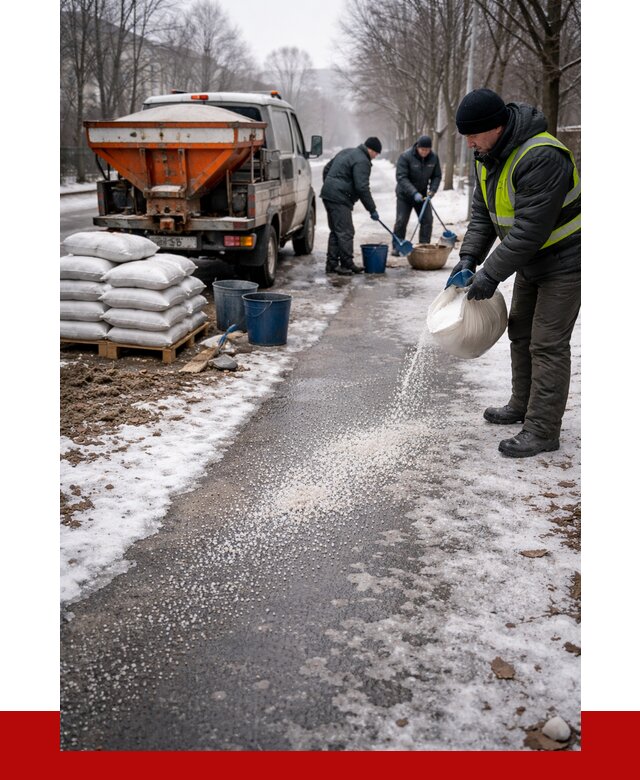 Реагент против гололеда в Чехове с доставкой от 4575 р. | ПРОНЕРУДЧхв