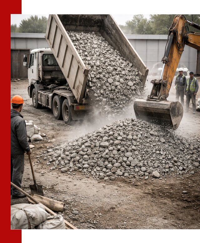 Доставка дробленого бетона в Чехове оптом и в розницу