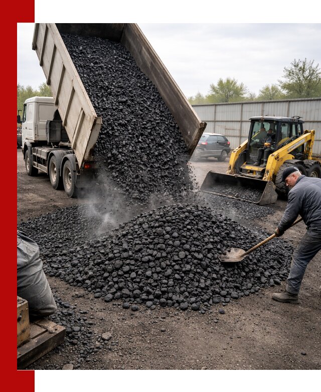 Доставка угля орех в Чехове оптом и в розницу