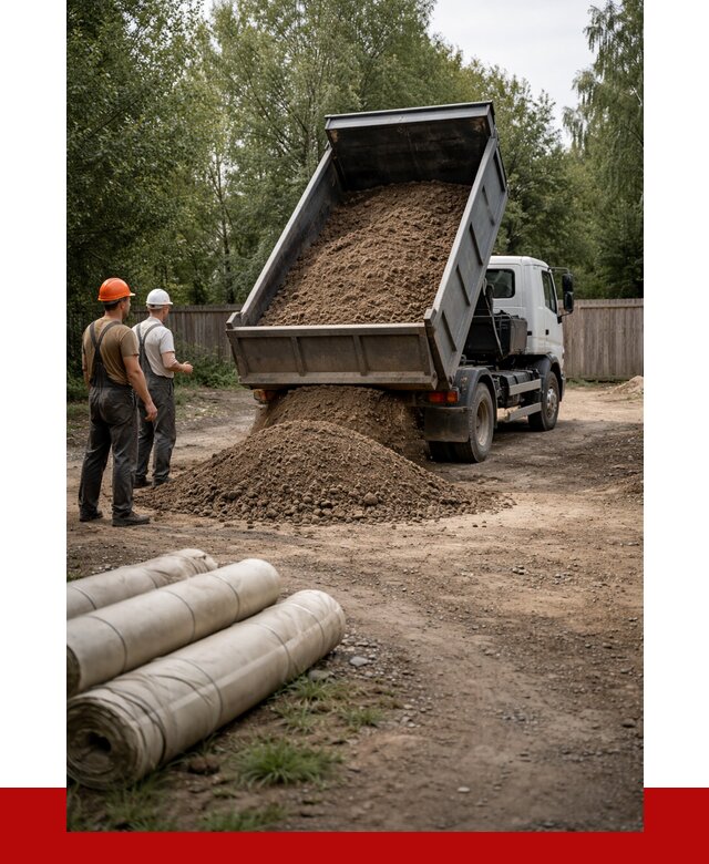 Доставка сыпучих материалов самосвалом в Чехова от 4270 р. | ПРОНЕРУДЧхв