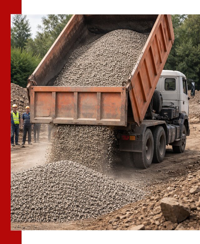 Доставка сыпучих материалов самосвалом в Чехове быстро и надежно