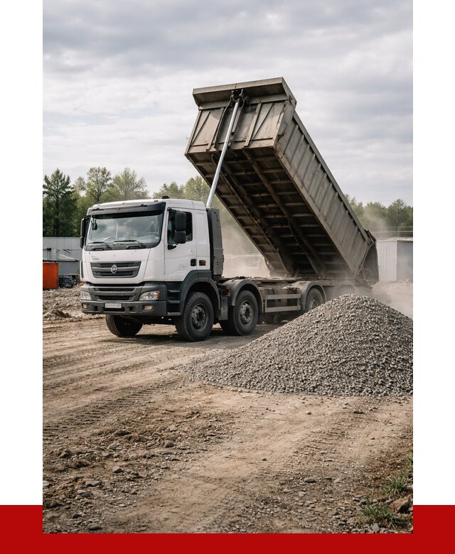 Доставка самосвалом 40 кубов в Чехове от 9150 р. | ПРОНЕРУДЧхв